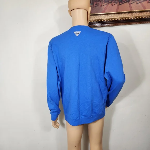 Men's Columbia PFG Sweatshirt  Pullover size XL blue NWT. color may vary due to - Picture 4 of 11